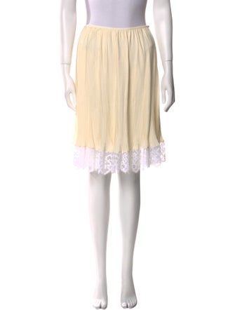 Paco Rabanne Lace Trim Embellishment Knee-Length Skirt