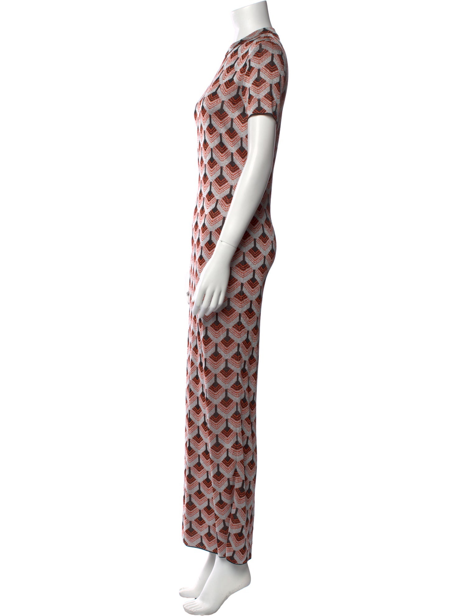 Paco Rabanne Printed Long Dress