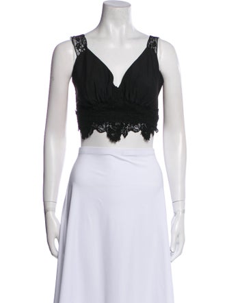 Paco Rabanne V-Neck Sleeveless Crop Top