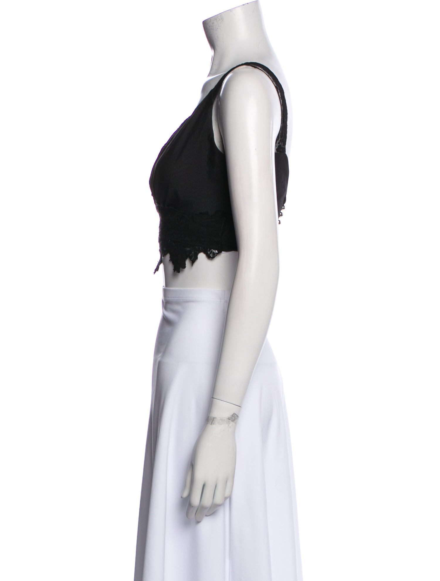 Paco Rabanne V-Neck Sleeveless Crop Top