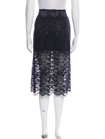 Paco Rabanne Lace Pattern Knee-Length Skirt