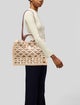 Paco Rabanne Raffia Top Handle Bag