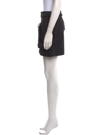 Paco Rabanne Fringe Trim Accent Mini Skirt