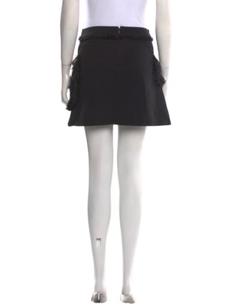 Paco Rabanne Fringe Trim Accent Mini Skirt