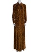 Paco Rabanne Animal Print Long Dress