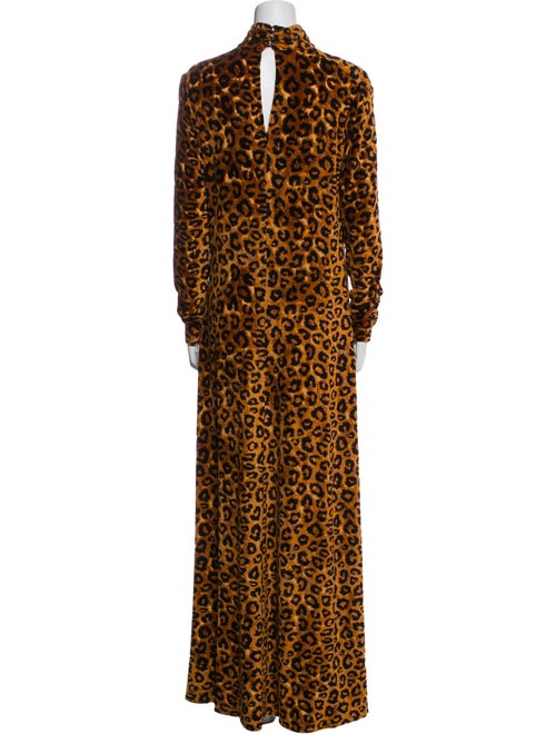 Paco Rabanne Animal Print Long Dress