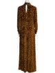 Paco Rabanne Animal Print Long Dress