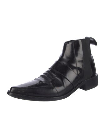 Paco Rabanne Leather Chelsea Boots
