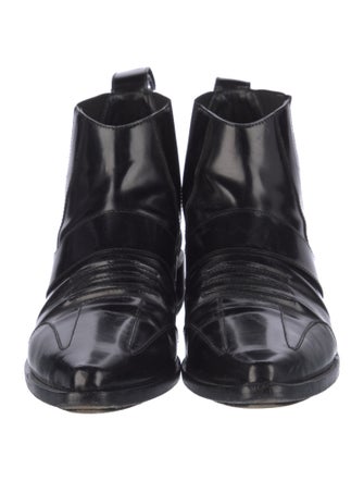 Paco Rabanne Leather Chelsea Boots