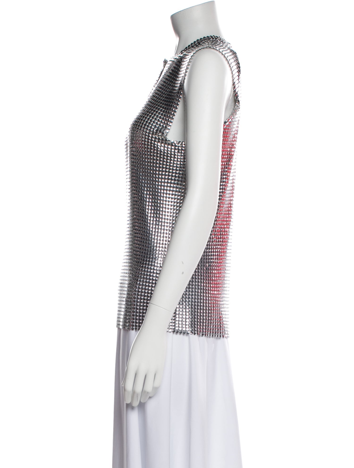 Paco Rabanne Printed Crew Neck Top