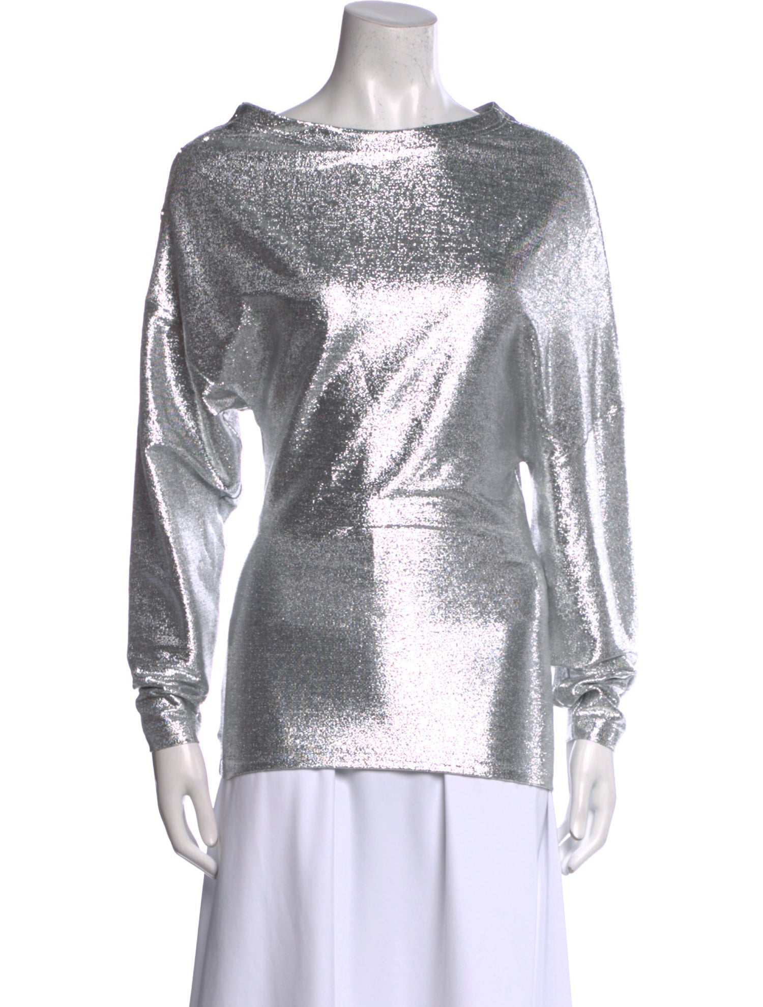 Paco Rabanne Bateau Neckline Long Sleeve Sweatshirt