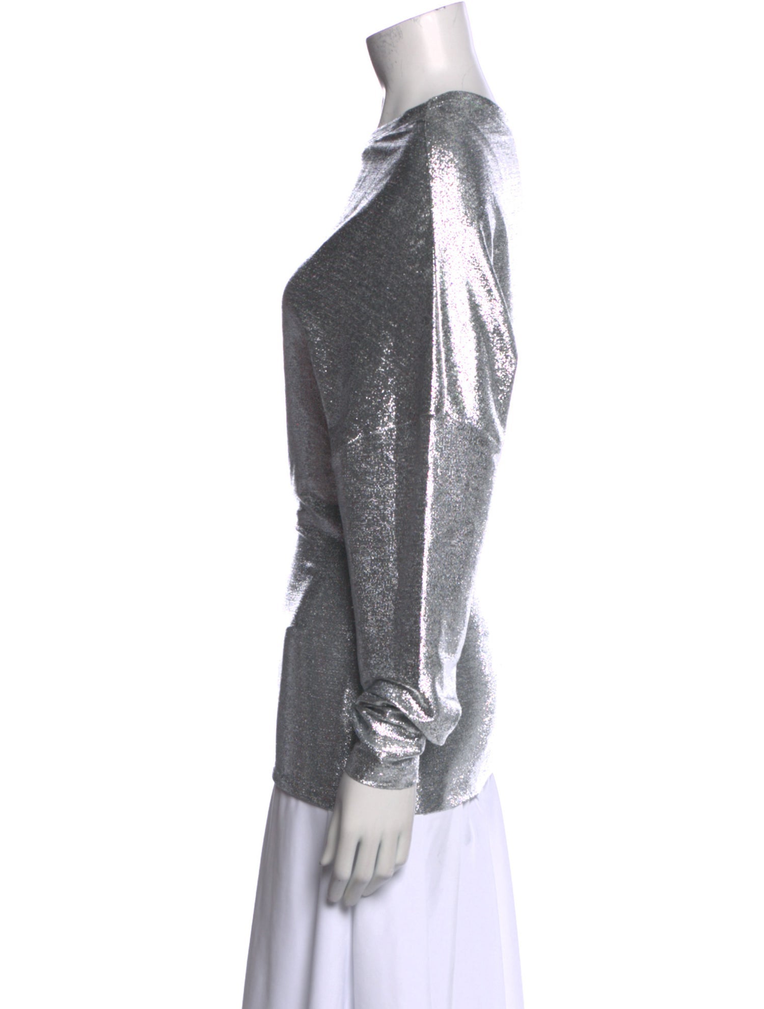 Paco Rabanne Bateau Neckline Long Sleeve Sweatshirt