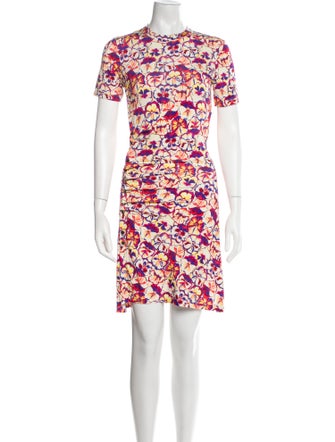 Paco Rabanne Floral Print Knee-Length Dress