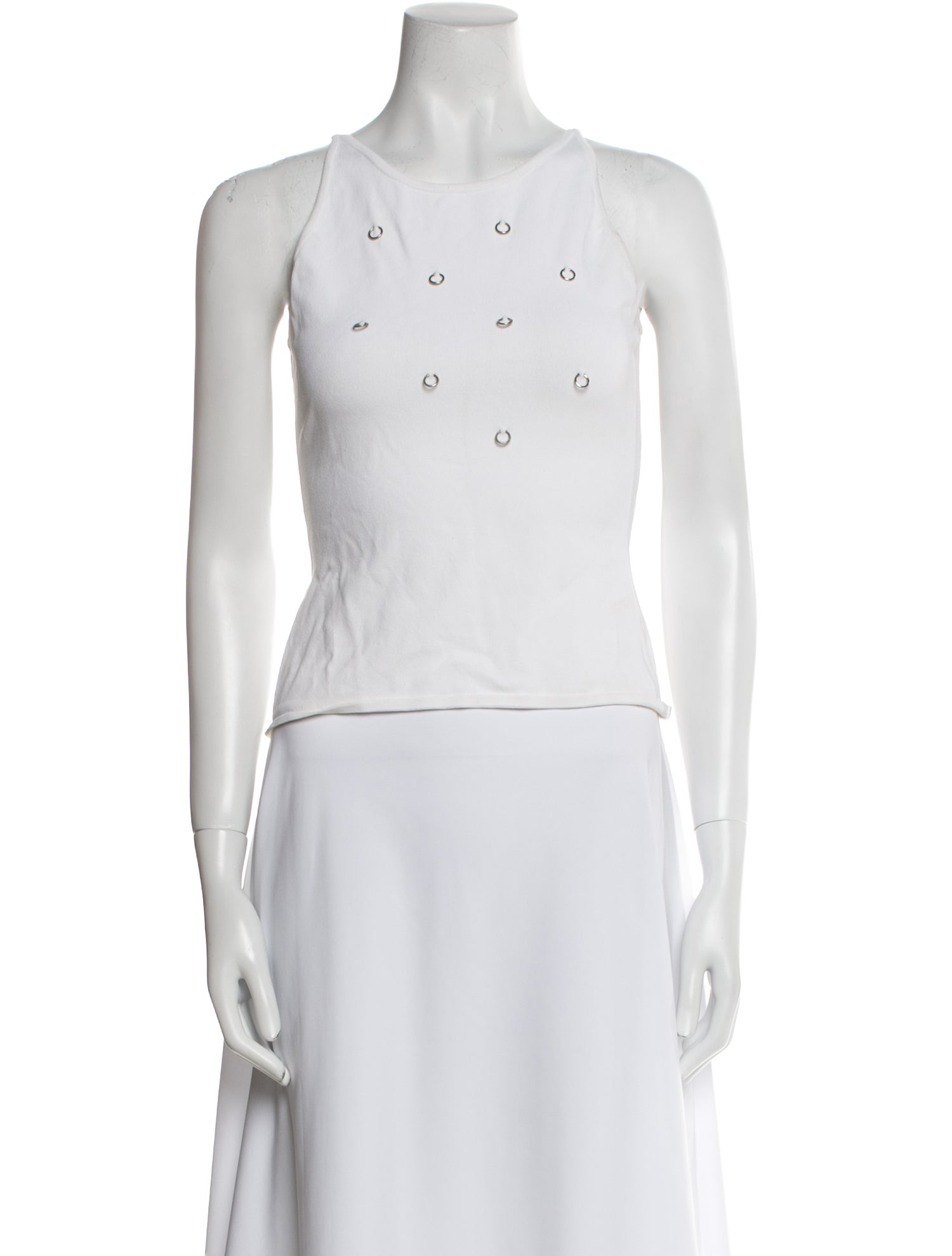 Paco Rabanne Crew Neck Sleeveless Top
