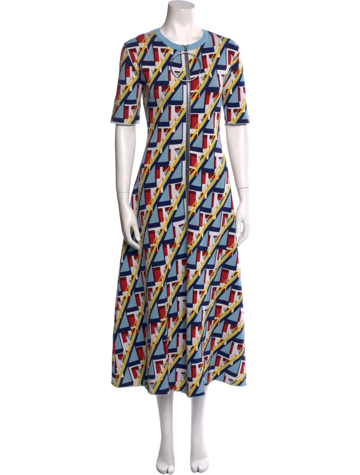 Paco Rabanne Printed Long Dress