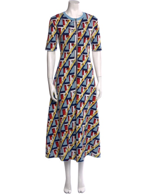 Paco Rabanne Printed Long Dress