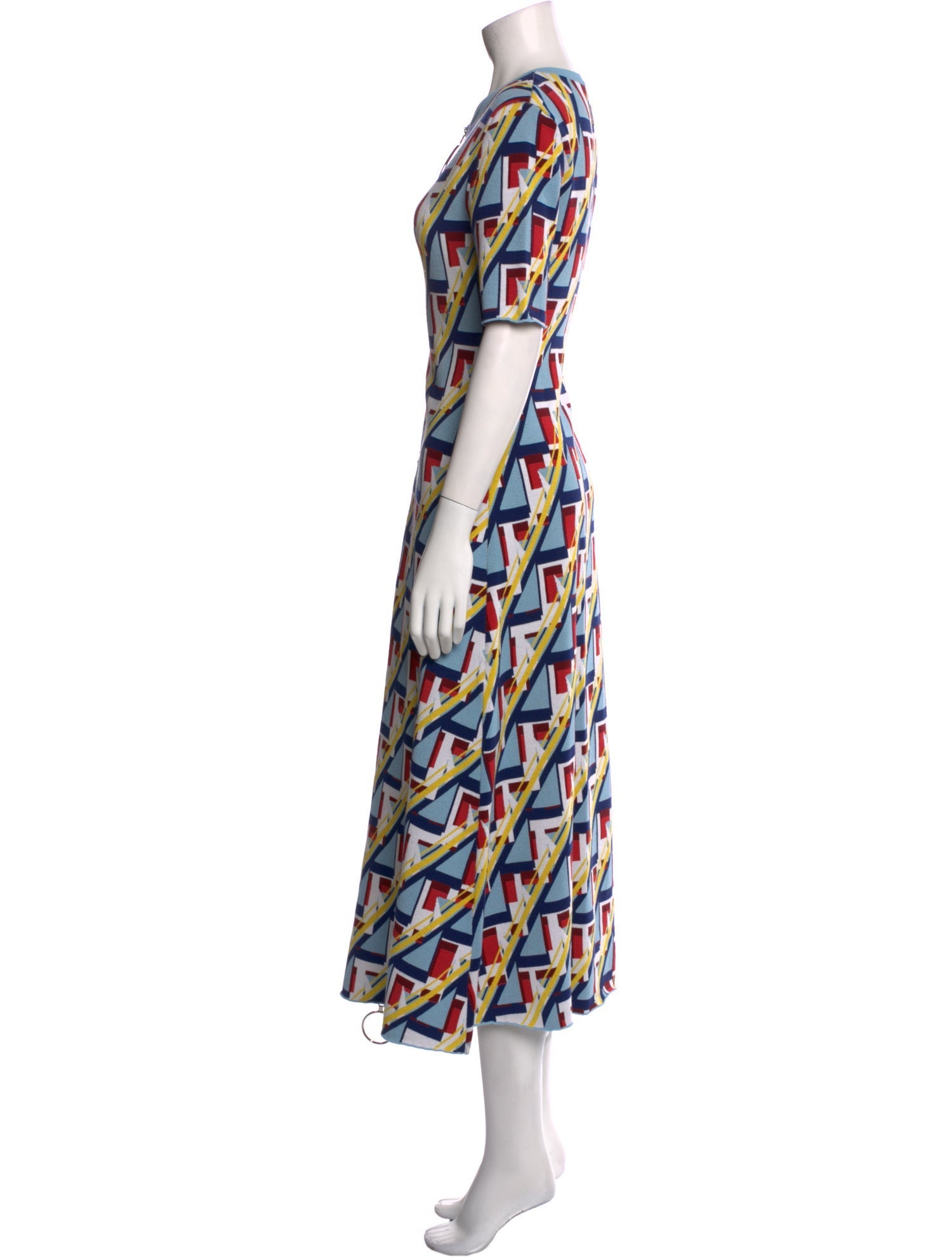 Paco Rabanne Printed Long Dress