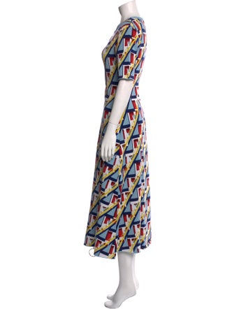 Paco Rabanne Printed Long Dress