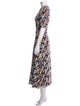 Paco Rabanne Printed Long Dress