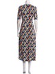 Paco Rabanne Printed Long Dress