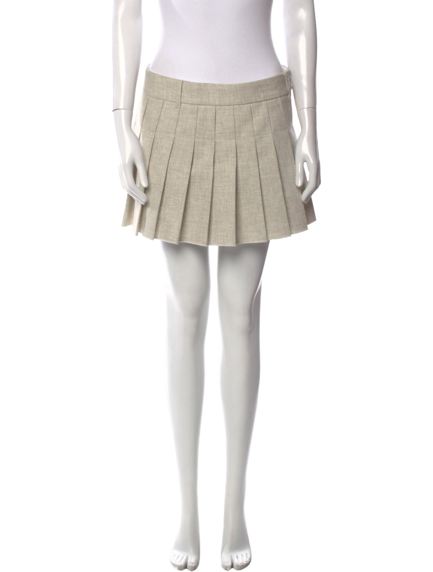 Paco Rabanne Pleated Accents Mini Skirt