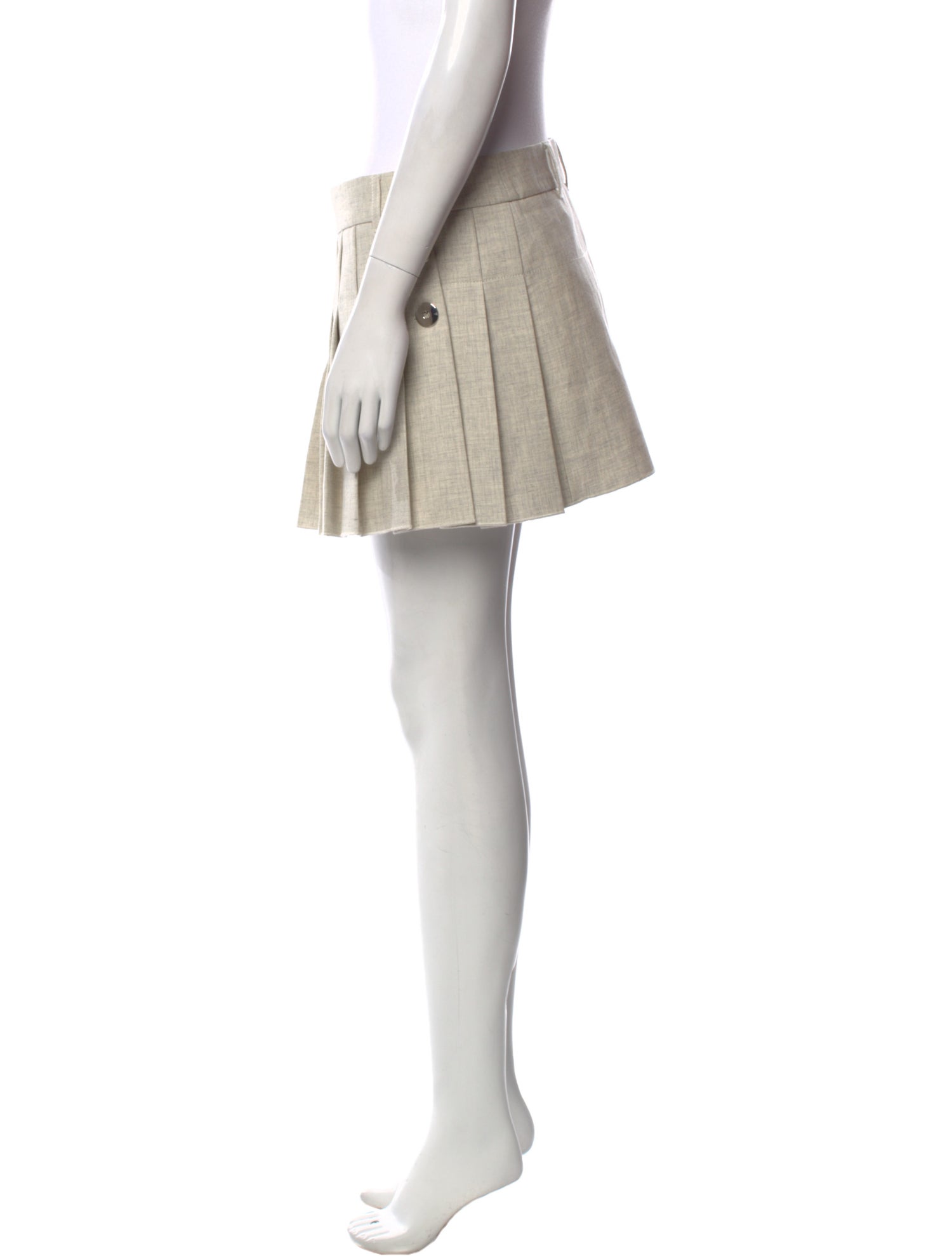 Paco Rabanne Pleated Accents Mini Skirt