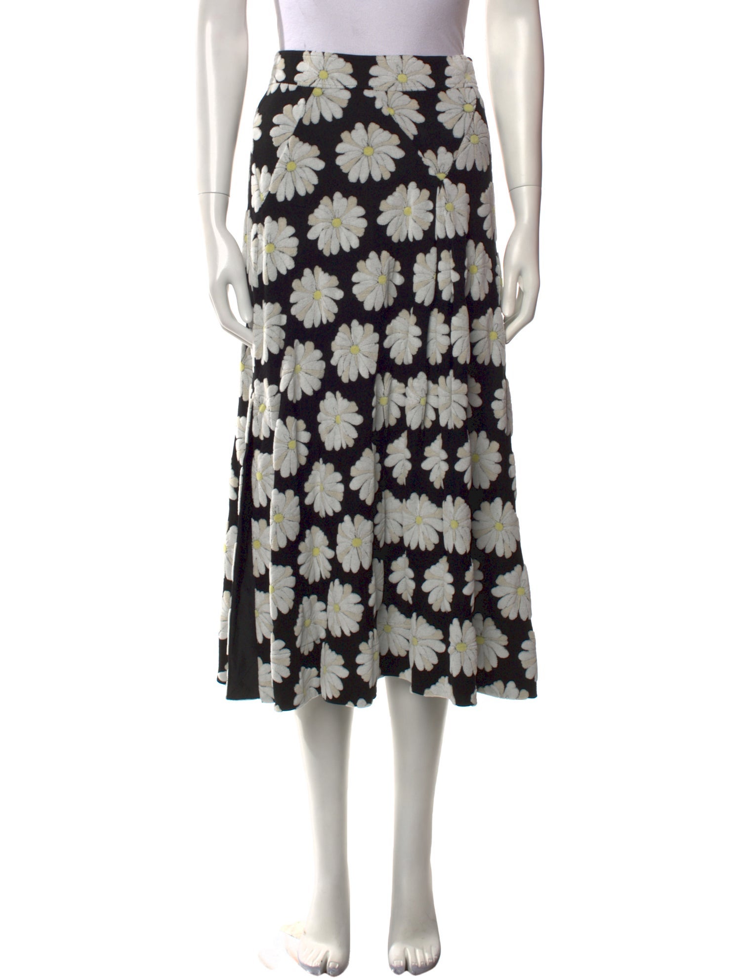 Paco Rabanne Floral Print Midi Length Skirt w/ Tags