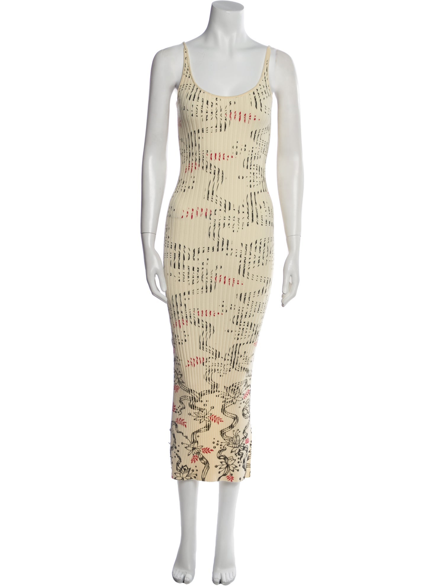 Paco Rabanne Printed Long Dress