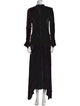Paco Rabanne Mock Neck Long Dress