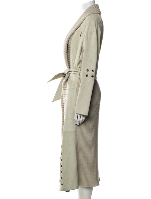 Paco Rabanne Houndstooth Print Trench Coat