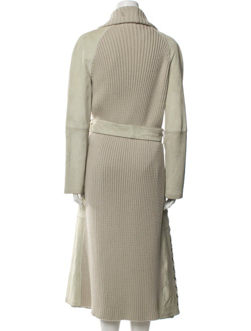 Paco Rabanne Houndstooth Print Trench Coat