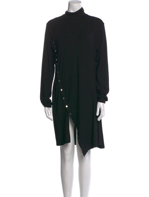 Paco Rabanne Mock Neck Knee-Length Dress