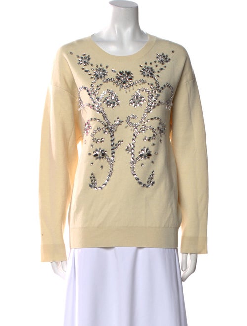 Paco Rabanne Virgin Wool Graphic Print Sweatshirt