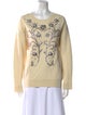 Paco Rabanne Virgin Wool Graphic Print Sweatshirt