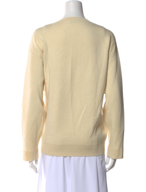 Paco Rabanne Virgin Wool Graphic Print Sweatshirt