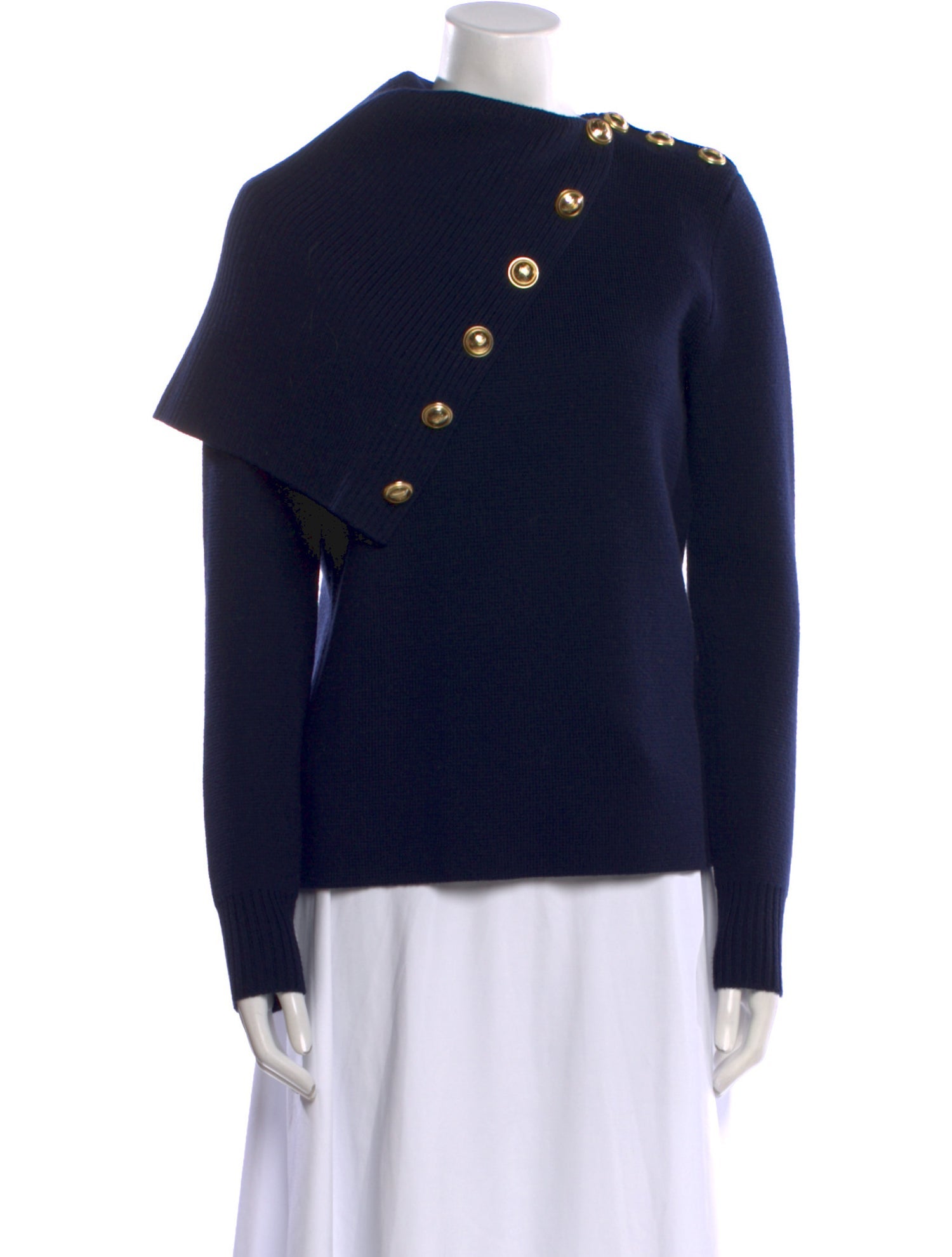 Paco Rabanne Merino Wool Mock Neck Sweater w/ Tags