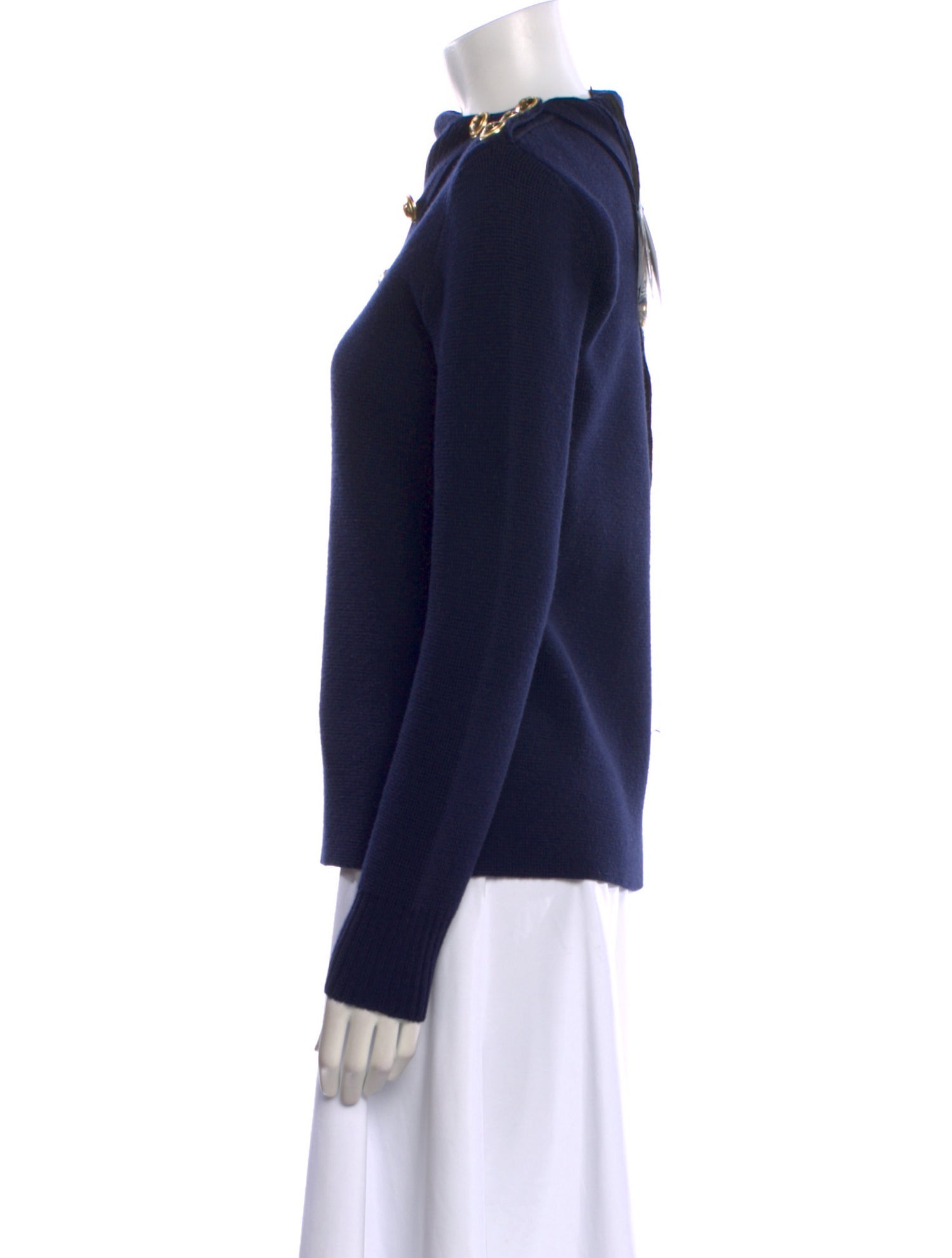 Paco Rabanne Merino Wool Mock Neck Sweater w/ Tags