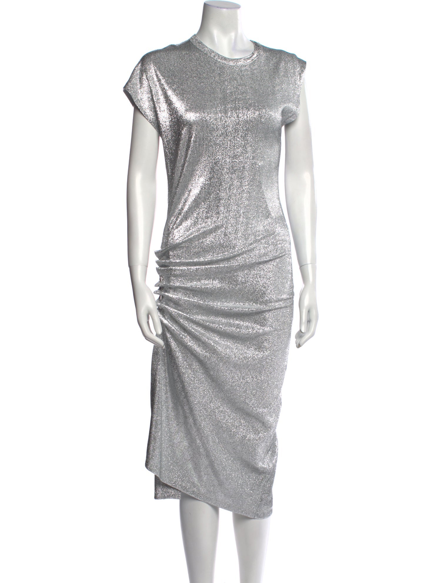 Paco Rabanne Crew Neck Midi Length Dress