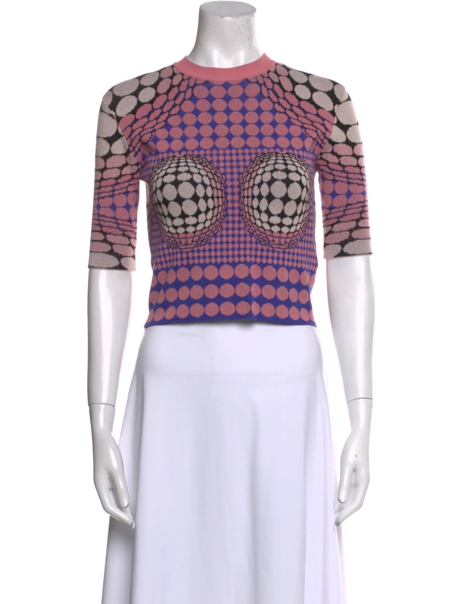 Paco Rabanne Printed Crew Neck Sweater