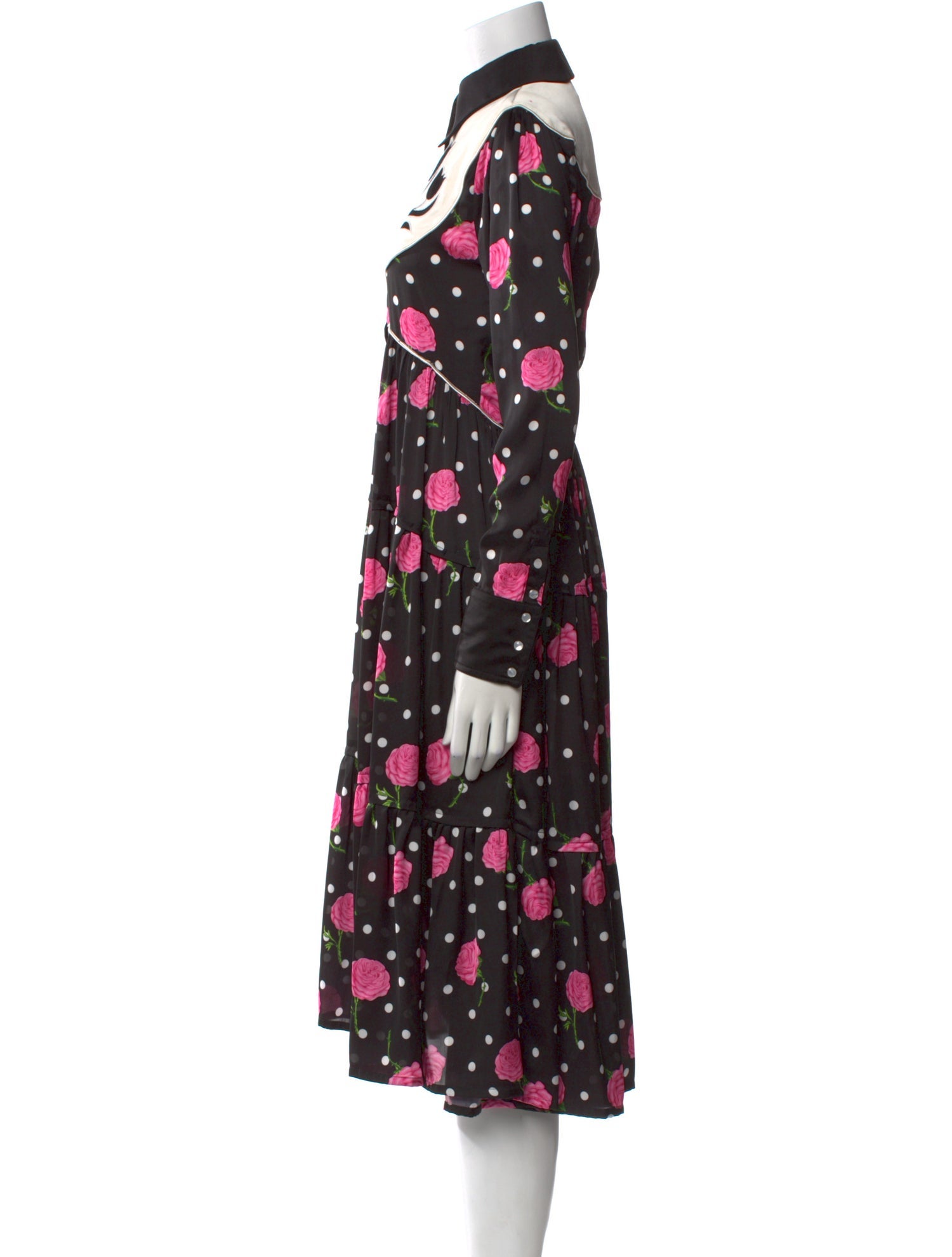 Paco Rabanne Floral Print Midi Length Dress