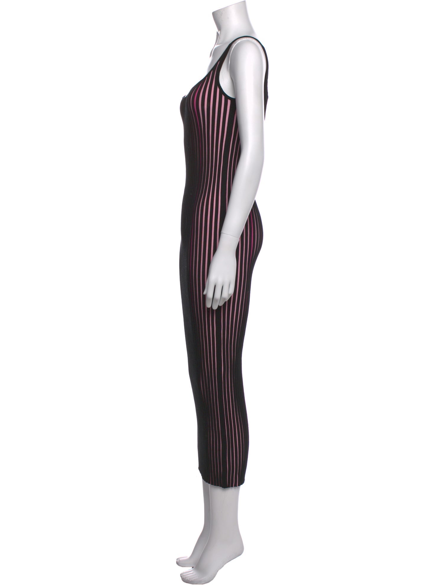 Paco Rabanne Striped Long Dress