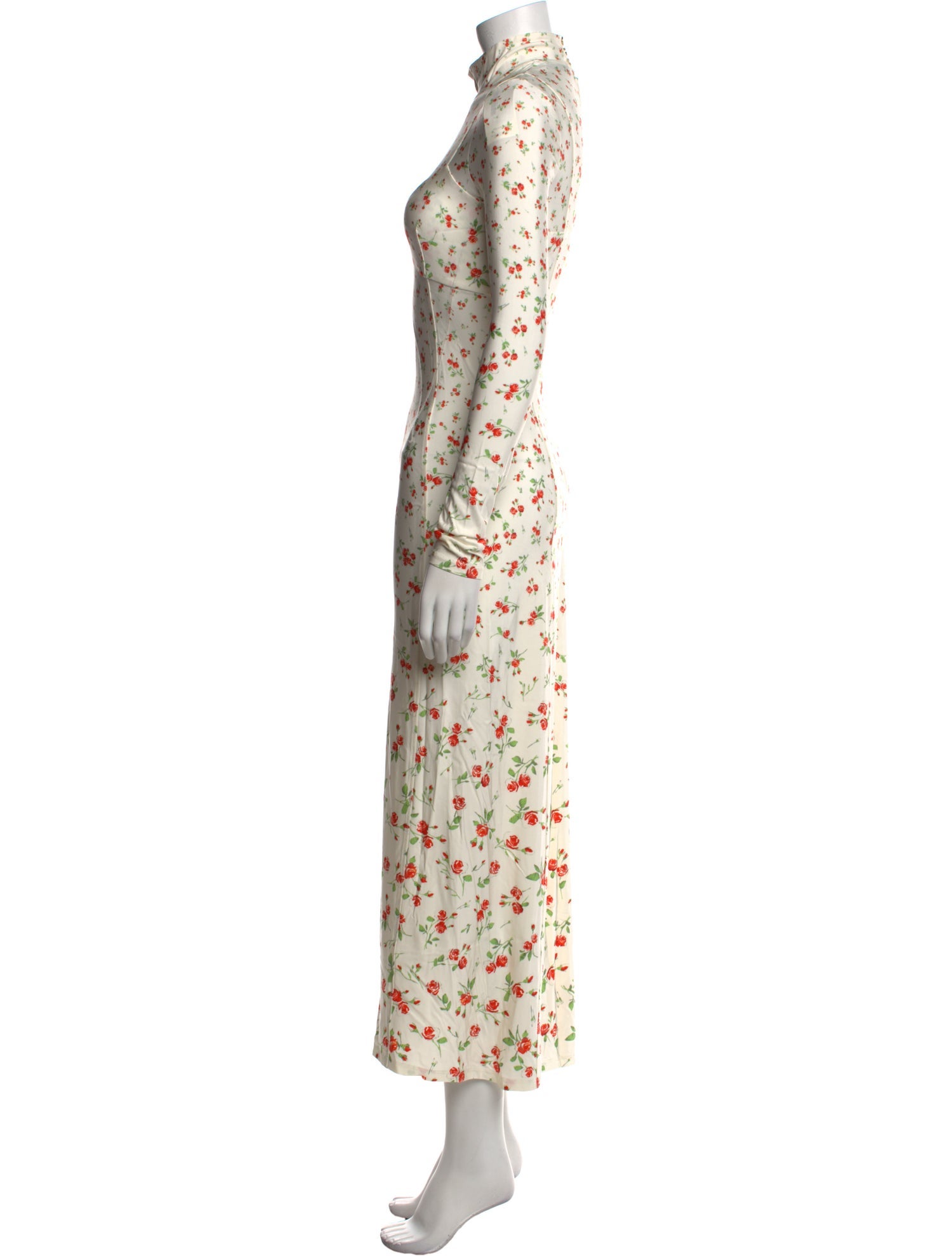 Paco Rabanne Floral Print Long Dress