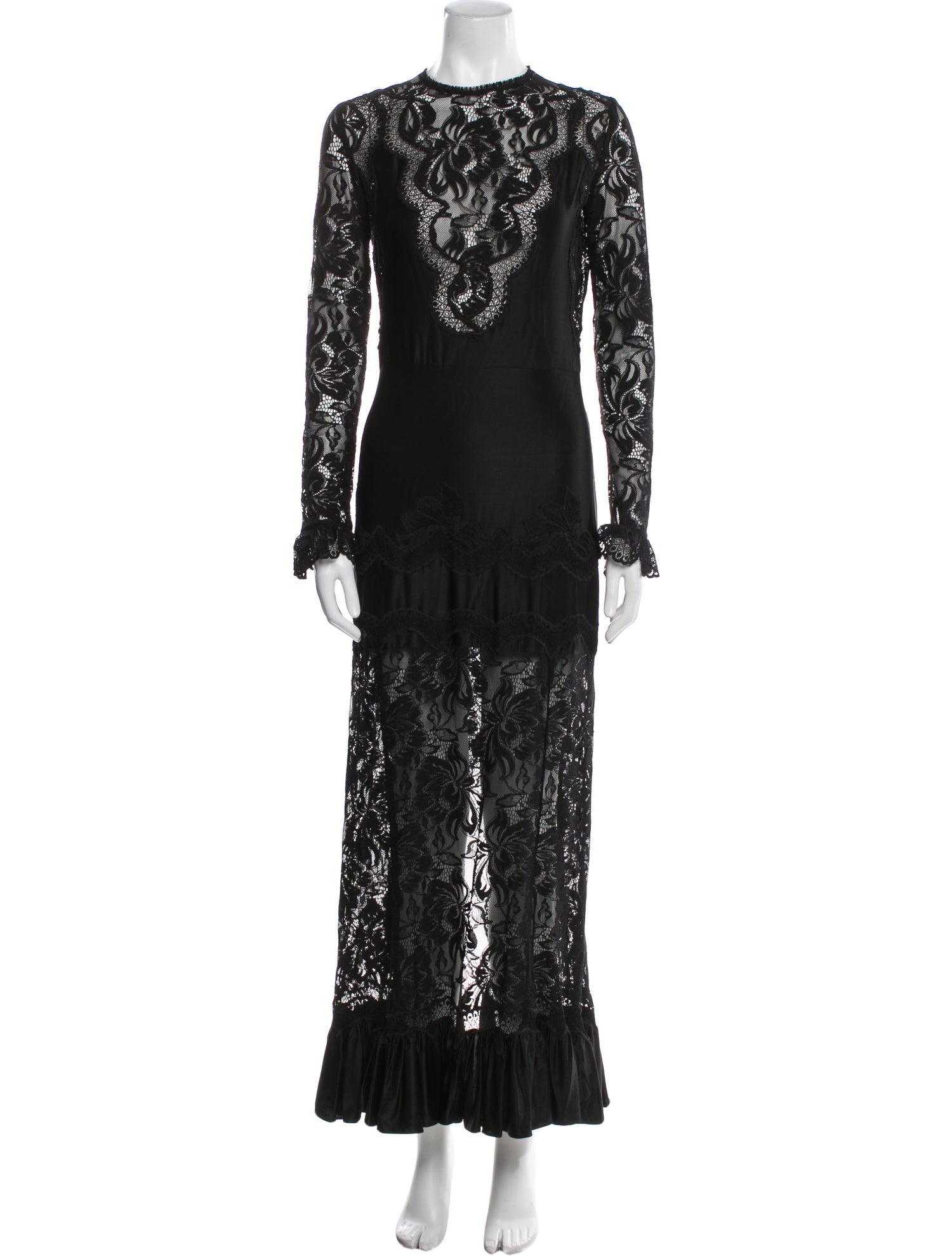 Paco Rabanne Lace Pattern Long Dress w/ Tags