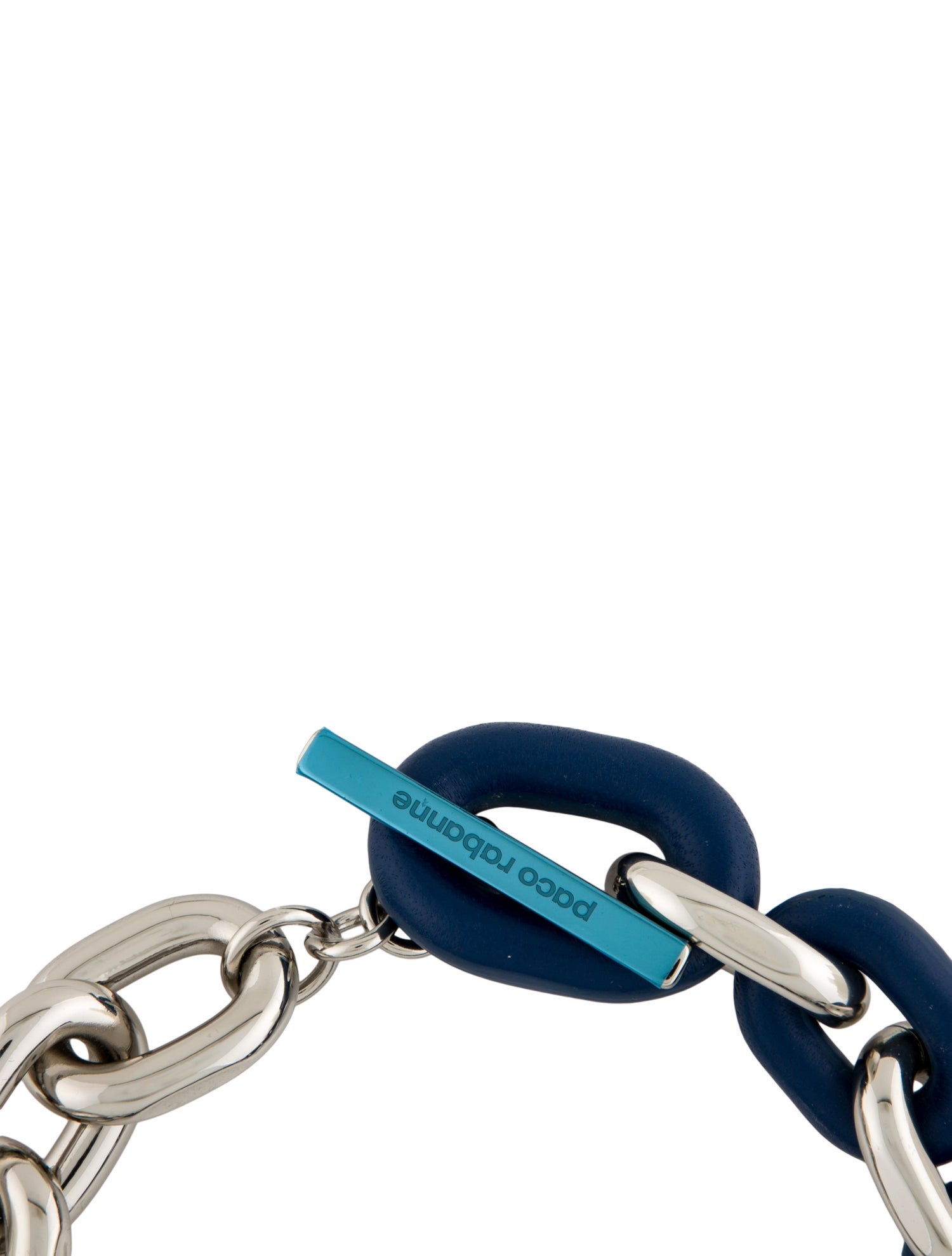 Paco Rabanne Leather Link Chain Necklace