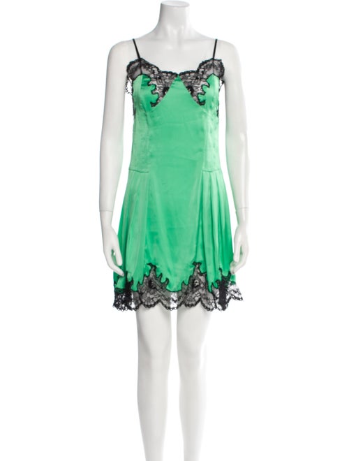 Paco Rabanne Square Neckline Mini Dress