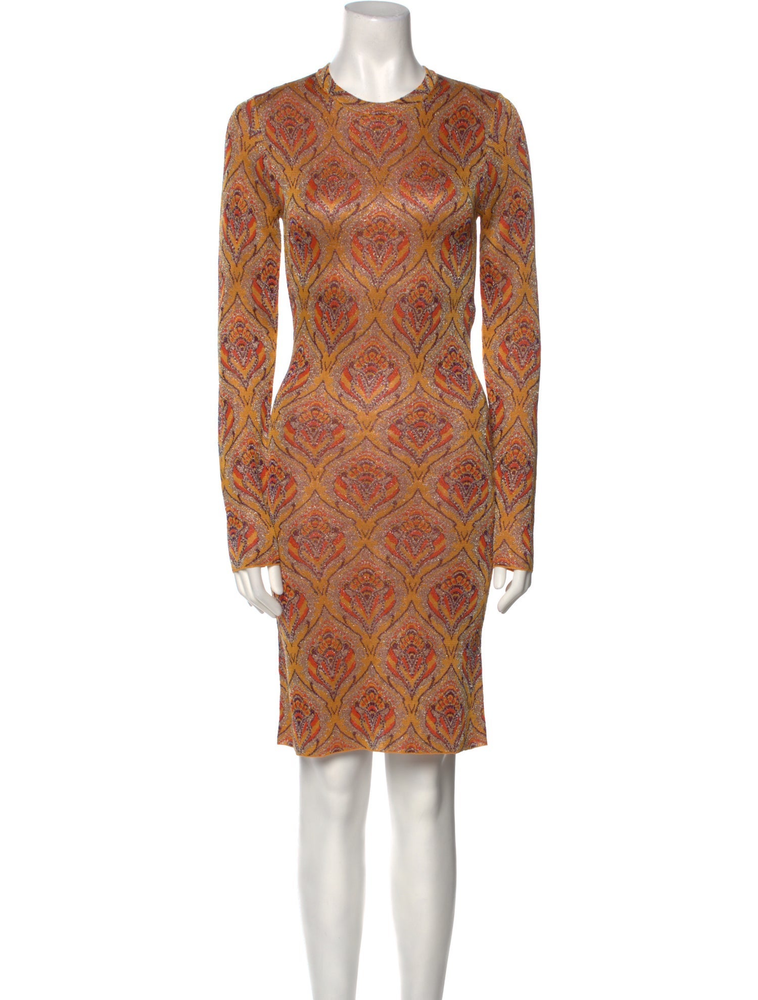 Paco Rabanne Printed Knee-Length Dress