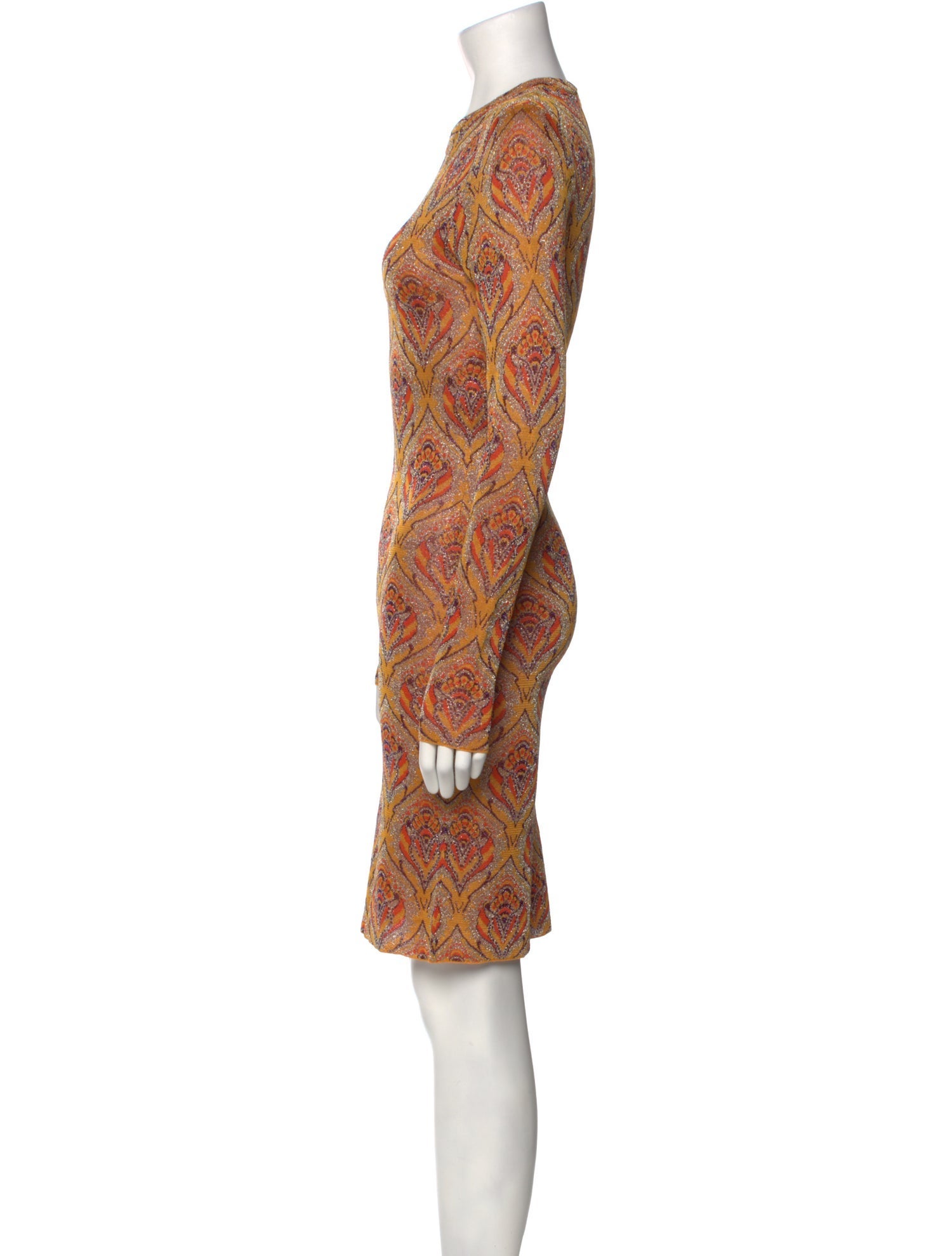 Paco Rabanne Printed Knee-Length Dress