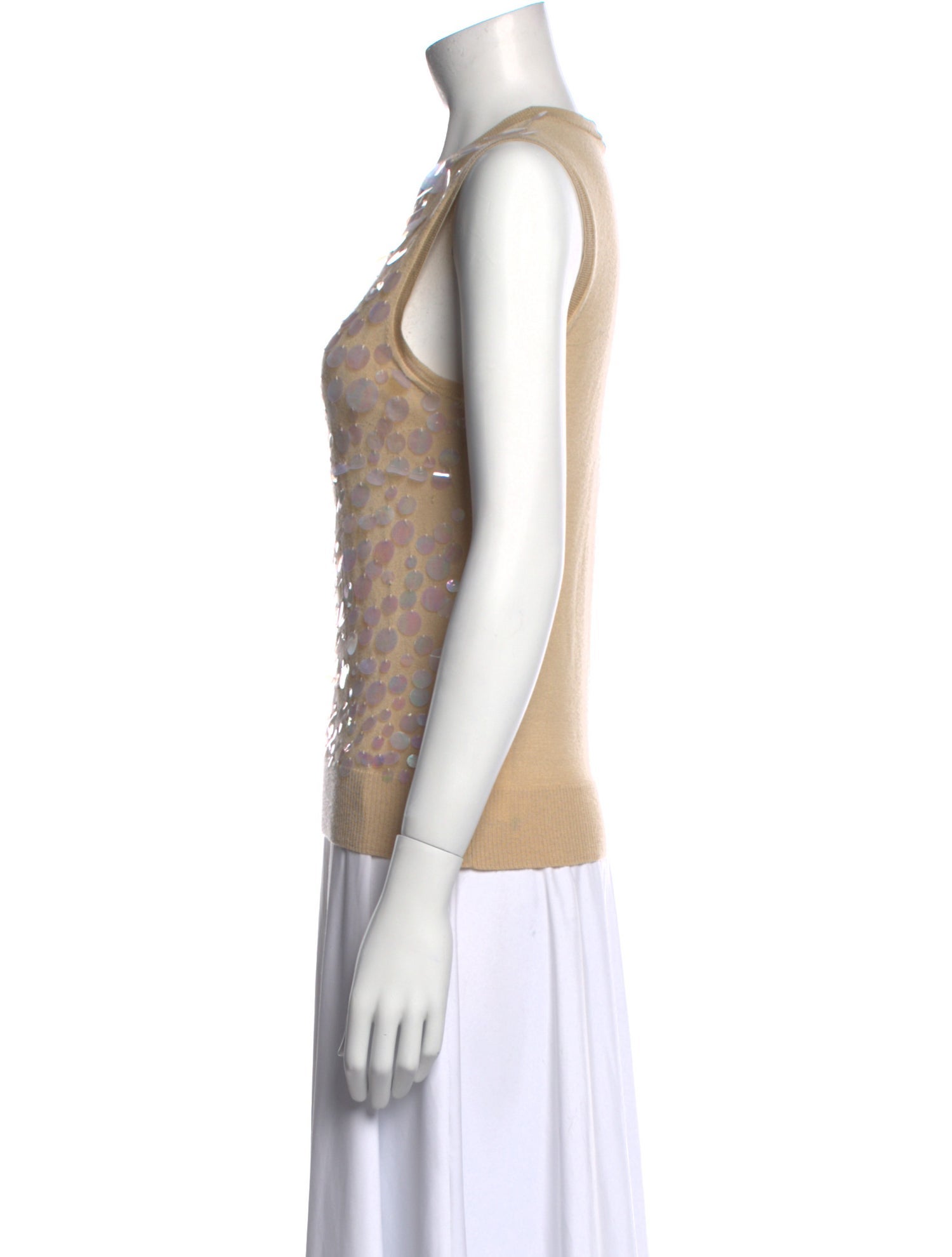 Paco Rabanne Printed Crew Neck Top