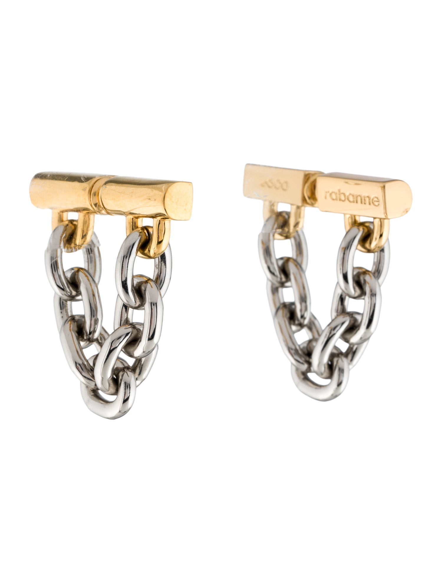 Paco Rabanne Link Chain Earrings