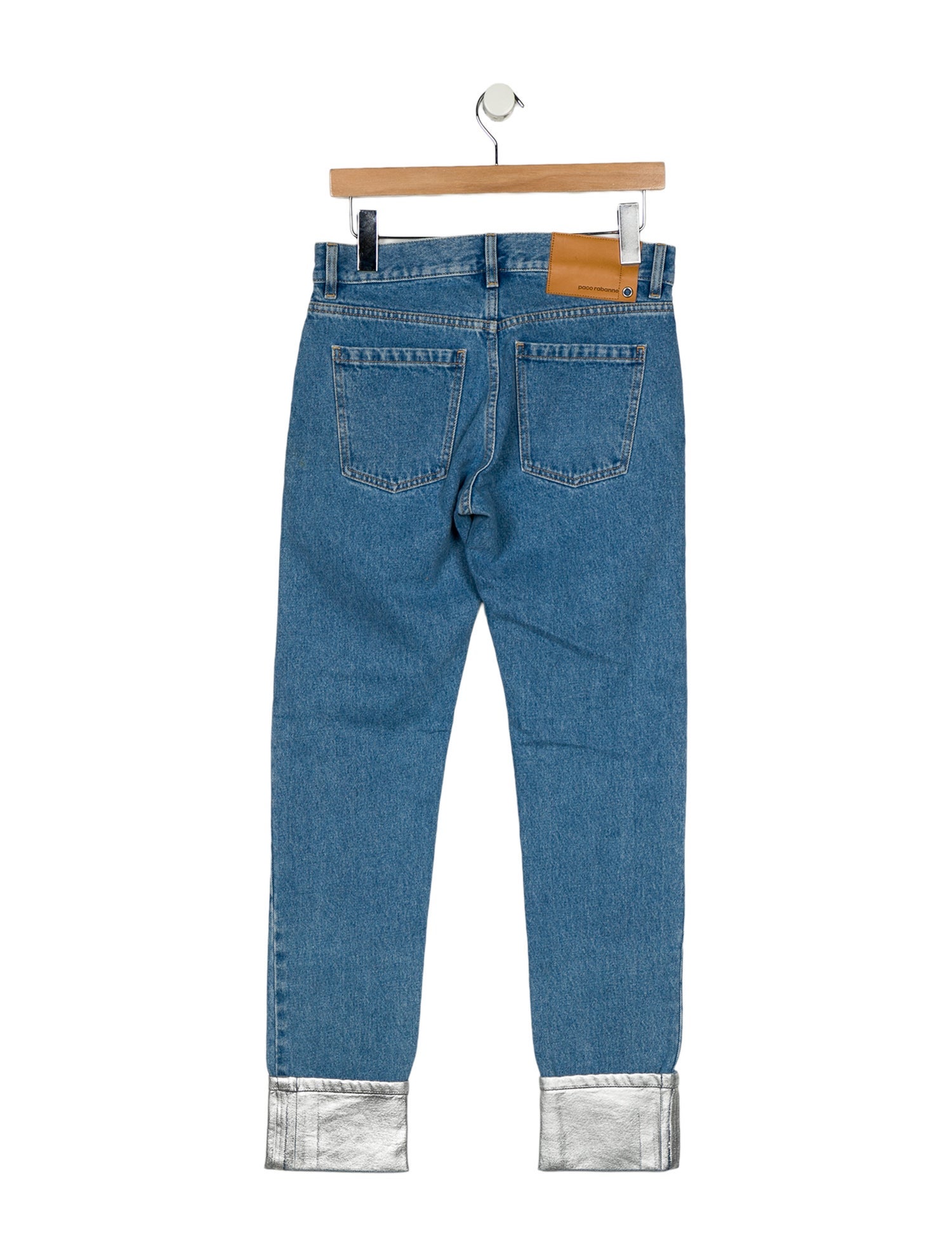 Paco Rabanne Mid-Rise Straight Leg Jeans